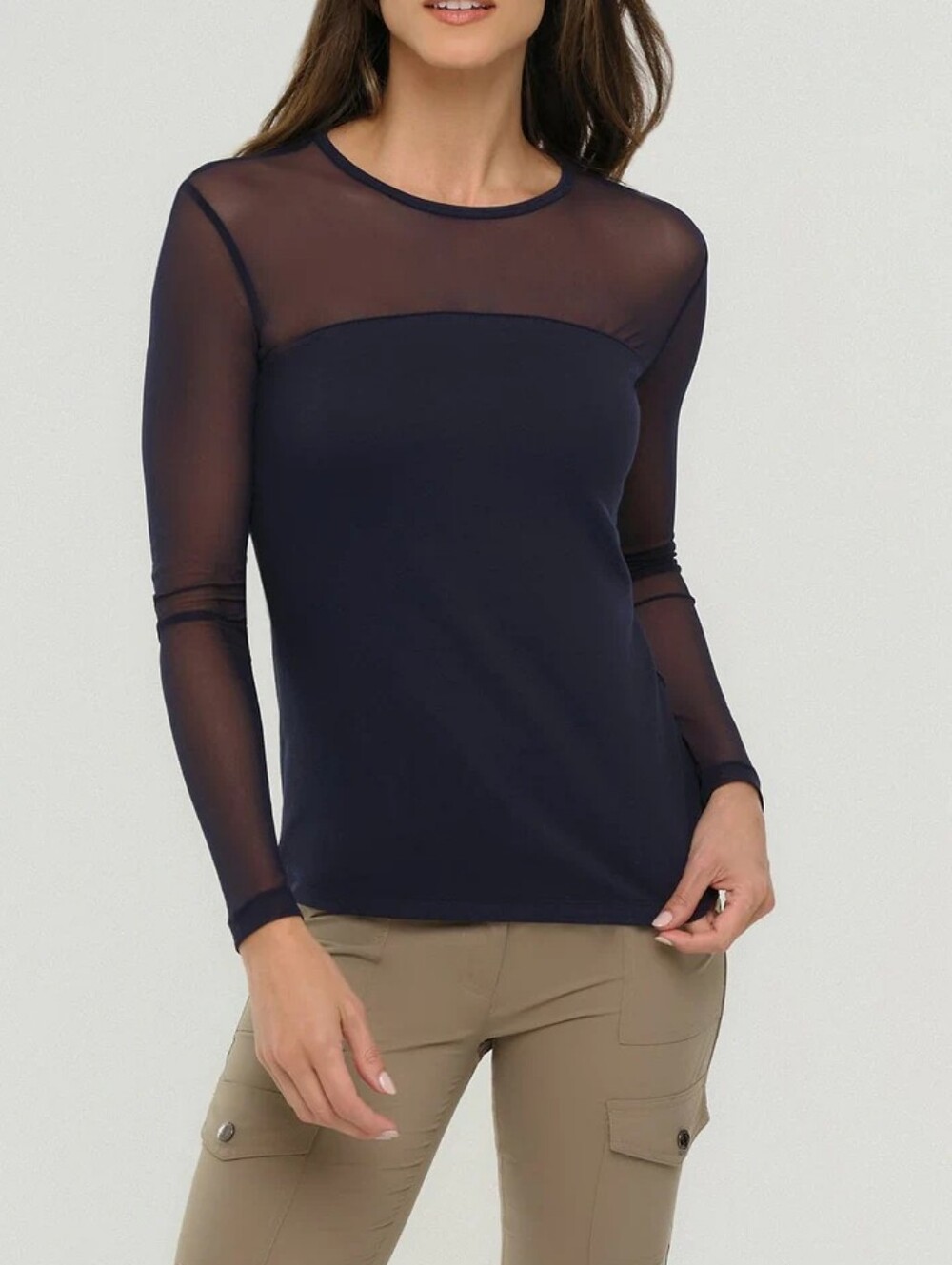 Anatomie Budah Mesh Top Women’s XS Long Sleeve New